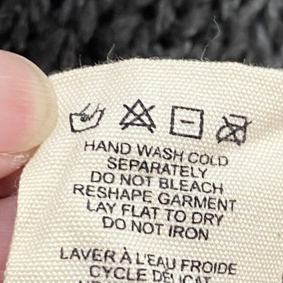 BILLABONG Long Sleeve Open Knit Pullover Sweater Dark Gray S 62-9 - Picture 11 of 14